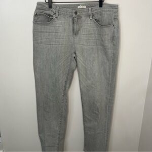 Eileen Fisher Stretch Jeans Gray Size 10 Denim Spring Casual Slim Straight
